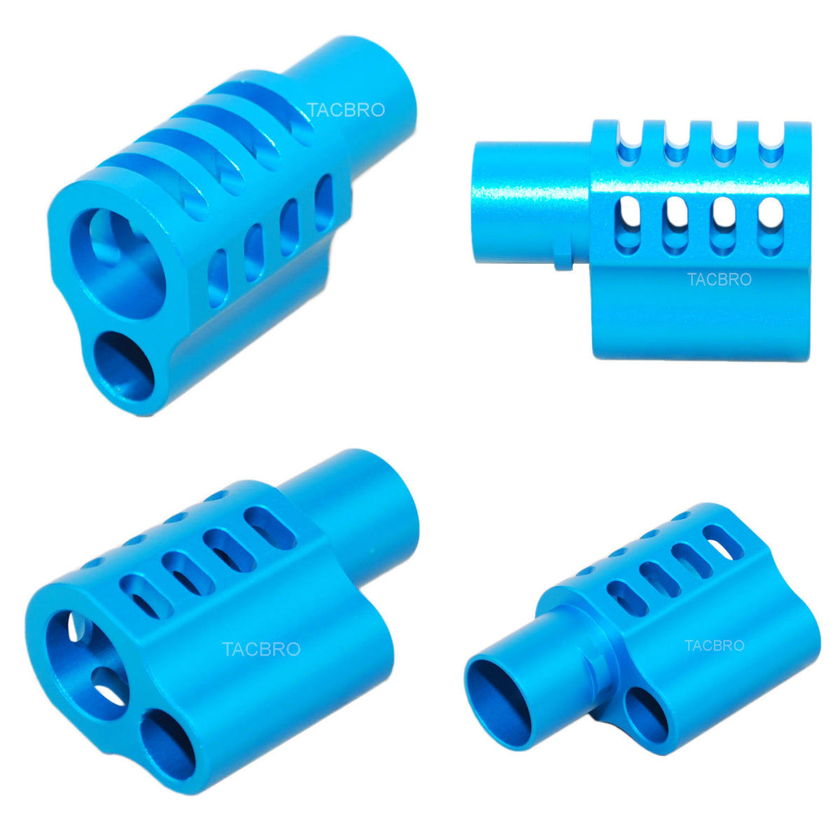 Muzzle 1911 .45 ACP Muzzle Brake Compensator, Round Tube Style - Foto 3