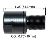 All Steel Muzzle Thread Adapter Covert 1/2x28 to 1/2x36 Crush Washer Included
