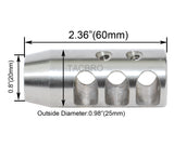 Steel 308 Compact Muzzle Brake 5/8x24 TPI Compensator w/ Washer .308-Color Var