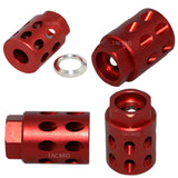 Anodized Aluminum 1/2"x28 Thread Pitch Muzzle Brake for Glock 9MM-Color Var