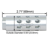 Anodized Aluminum Ultra Light 1/2''x36 TPI Muzzle Brake for 9MM - Color Var