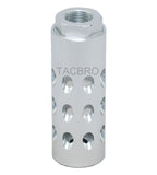 Anodized Aluminum Ultra Light 1/2''x36 TPI Muzzle Brake for 9MM - Color Var