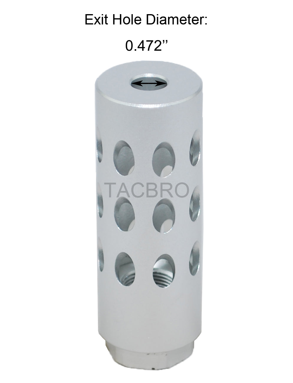 Aluminum Muzzle Brake Compensator - 9/16x24 Thread For .40 Caliber Rifles With Crush Washer