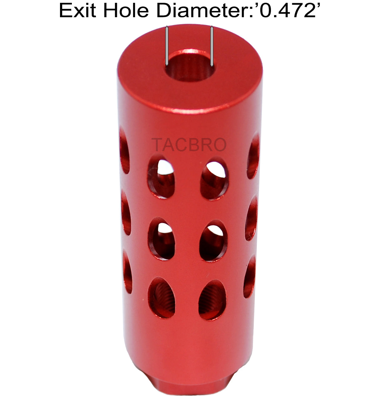 Aluminum 9/16x24 TPI Muzzle Brake Compensator for .40Cal - Color Var Aluminum 9/16x24 TPI Muzzle Brake Compensator for .40Cal - Color Var