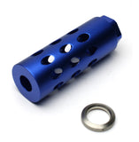 Aluminum 1/2''x28 TPI Muzzle Brake Compensator with Crush Washer for 9MM-Color Var