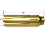 Aluminum 1/2"x36 RH Muzzle Linear Compensator For 9MM - Color Var