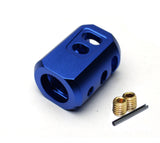 Anodized Aluminum 9/16''x24 TPI Muzzle Brake Compensator For .40Cal - Color Var