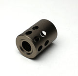 Anodized Aluminum Compensator Muzzle Brake 1/2"x28 TPI For 9MM - Color Var