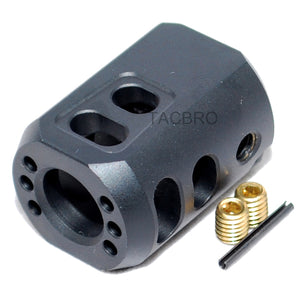 New Aluminum 9/16x24 Thread Pitch Muzzle Brake for .40 Cal with Crush Washer