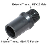 Steel Thread Adapter Covert M9x.75 to 1/2x28, for Sig 1911-22, 5PK-22, GSG 1911-22