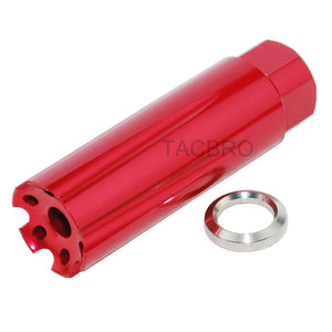 Aluminum Muzzle Brake 1/2"x28 Thread Pitch Linear Compensator for 9MM/350 Legend-Color Var