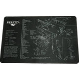 NON-SLIP Rubber Workbench Cleaning Mat With Parts List - 11" X 17"