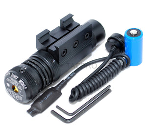 AIM SPORTS Green Laser Sight with Picatinny/Weaver Mount - Cable Pressure Switch