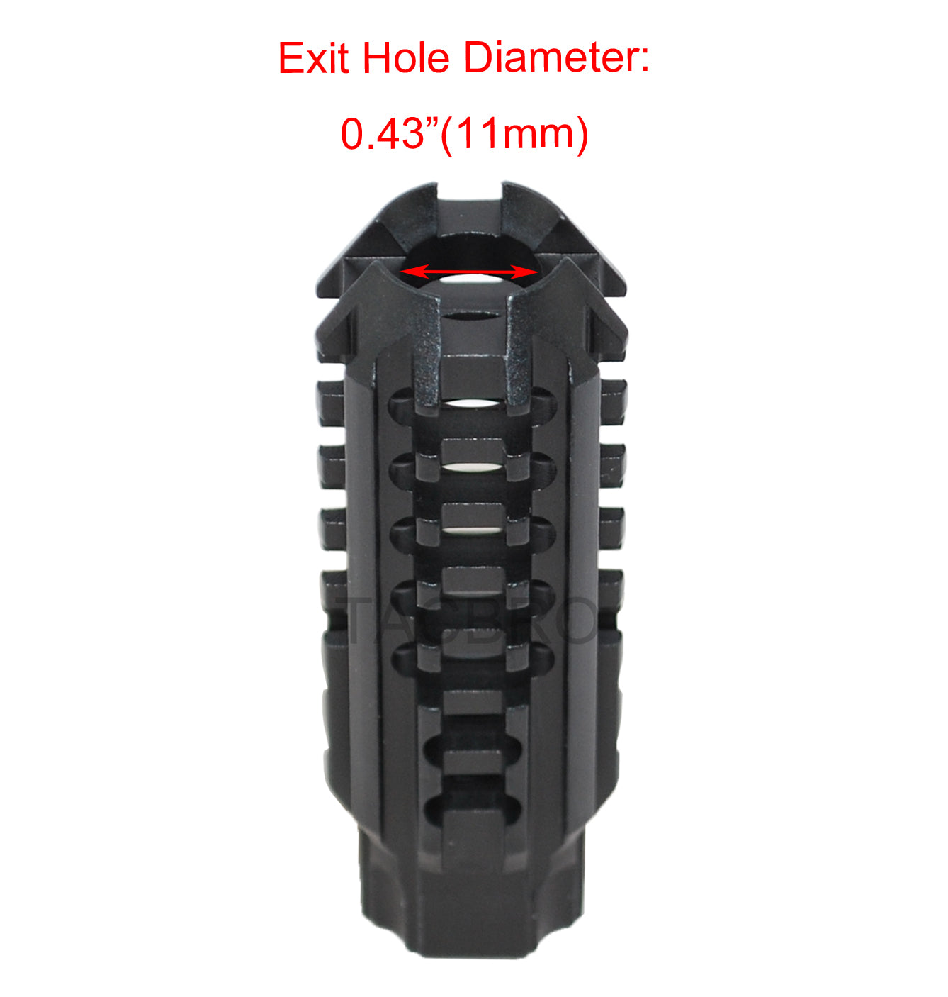 Aluminum Skeleton 1/2x28 TPI Low Concussion Muzzle Brake