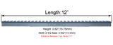 AIM SPORTS 12" X 0.64" Uncut Picatinny Blank Rail, Free Shipping