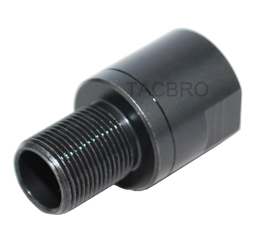 Steel Muzzle Thread Adapter Covert 1/2x36 to 1/2x28 with CrashWasher ...