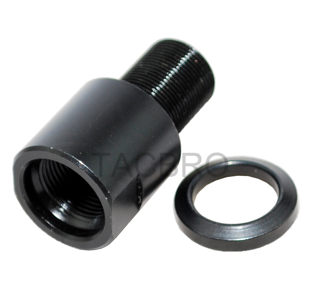 All Steel Muzzle Thread Adapter Covert 1/2x28 to 1/2x36 Crush Washer I ...