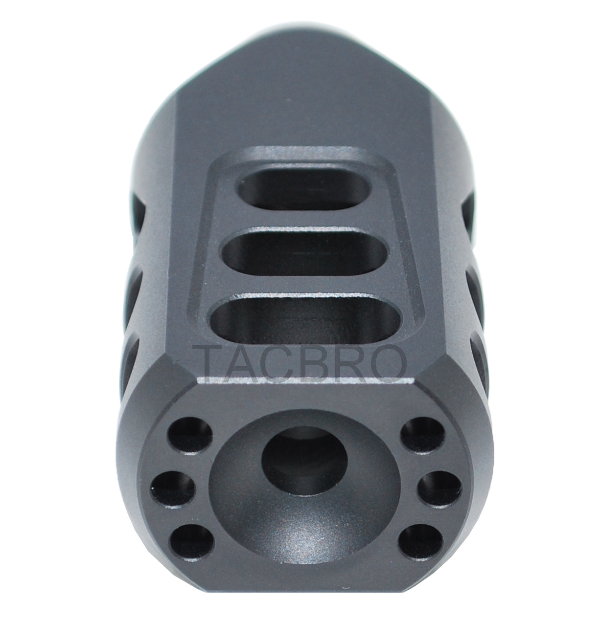 Aluminum 1/2x28 RH Thread Pitch Tanker Style Muzzle Brake for .223 5.5 ...