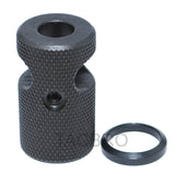 All Steel Compact Muzzle Brake Device Knurled Finish 5/8''x24 TPI For .308