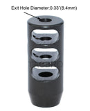 Compact 1/2x28 TPI Muzzle Brake for .223/5.56/.22LR with CrushWasher