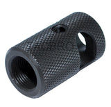 All Steel Compact Muzzle Brake Device Knurled Finish 5/8''x24 TPI For .308