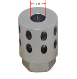 Anodized Aluminum 1/2"x28 RH Muzzle Brake For .223 .22LR With Washer&JamNut
