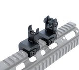 Gen2 Front & Rear Flip Up Iron Sight Fit Standard 20mm Picatinny Rail
