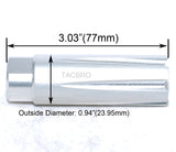 Anodized Aluminum 5/8''x24 TPI Muzzle Linear Compensator for .308 300Blackout-Color Var