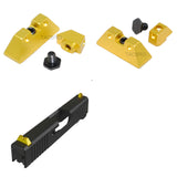 Anodized Aluminum Front & Rear Sight For GLOCK G43 G43X G42