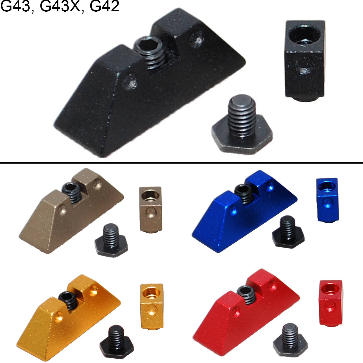 Optic Red Dot Sight Mounting Plate for Glock G43 G43X G42 Fit Docter ADE Burris Optic Red Dot Sight Mounting Plate for Glock G43 G43X G42 Fit Docter ADE Burris
