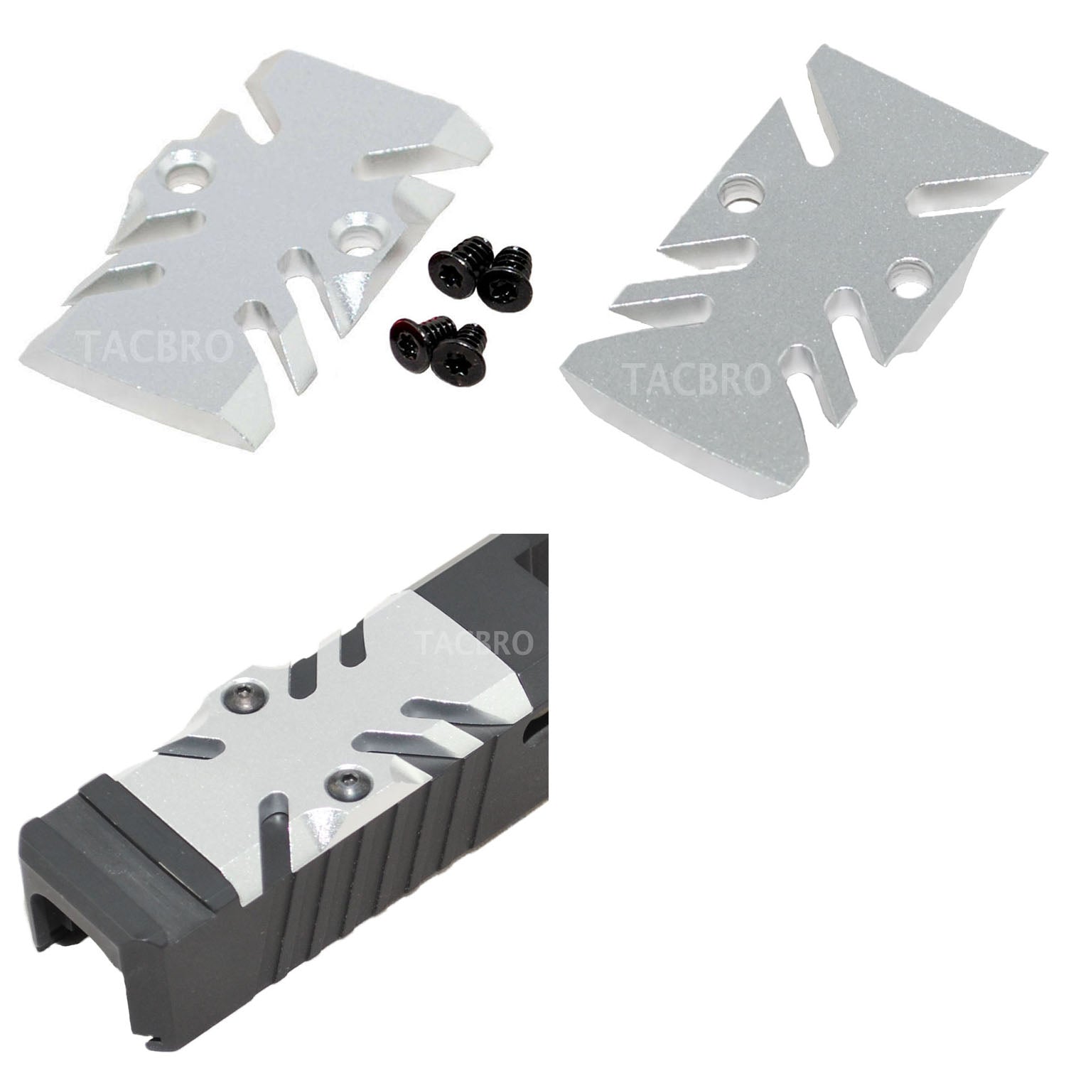 thumbnail image 2 of Rmr Cover Plate M&p Aluminum Trijicon RMR Cover Plate For Glock 17 19 26 Convert RMR To Pi Glock 17 Slide 2 of 13