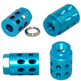 Anodized Aluminum 1/2"x28 Thread Pitch Muzzle Brake for Glock 9MM-Color Var