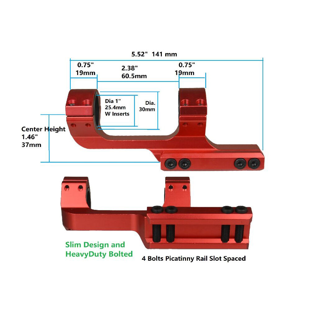Casual Overall Jumpsuits Barska Cantilever Scope Mount - 30mm & 1 Inch  Rings With Forward Offset Design 1 Inch Scope Mount
