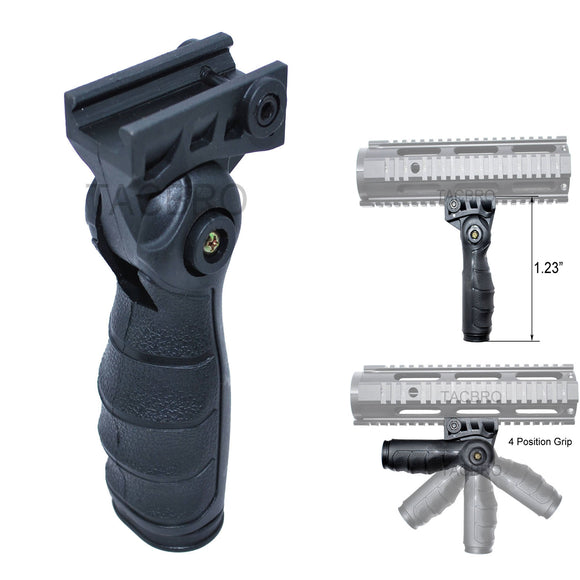 Tactical Folding Foregrip Vertical Forward Fore Hand Grip Picatinny