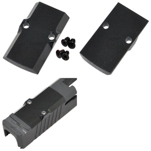 Anodized RMR Cover Plate With Top Rail – For Glock 17, 19, 26 Optic Cut Slides