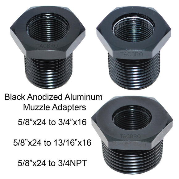 Aluminum Muzzle Thread Adapter Covert 5/8