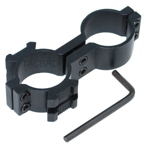 1"&1" Double Ring Adapter For Flashlight Torch Laser Scope Fit on 12GA Shotgun